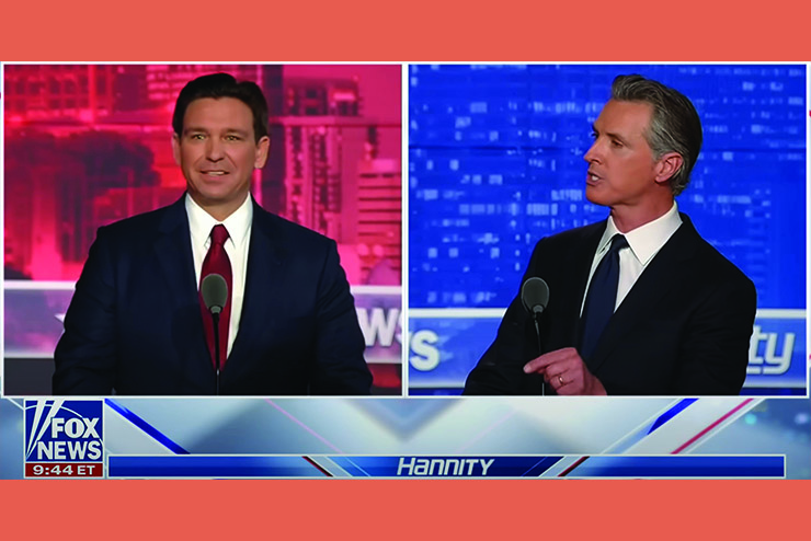 DeSantis vs Newsome, debate, Fox News