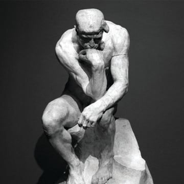 The Thinker, sculpture, Auguste Rodin,