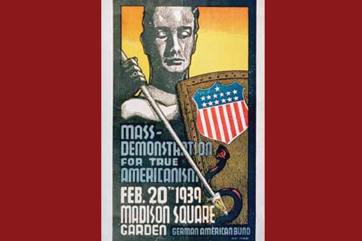 German American Bund Rally Poster, Nazism