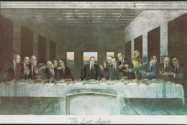 Watergate, lawfare, John Dean, Gordon Liddy, Last Supper, Richard Nixon