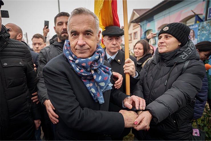 Calin Georgescu, an independent candidate for president who won the first round of Romania's presidential elections