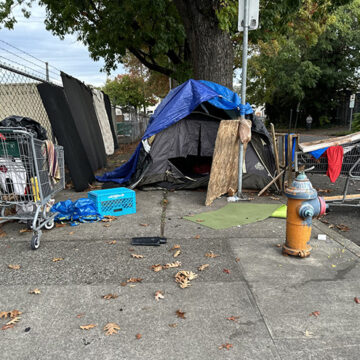 A homeless camp on a city sidewalk The Shocking Hypocrisy and Callousness of the Left’s Homeless Outrage