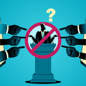 Businessman Silhouette Pose Podium Cancel Culture In Defense of the So-Called ‘Woke Right’