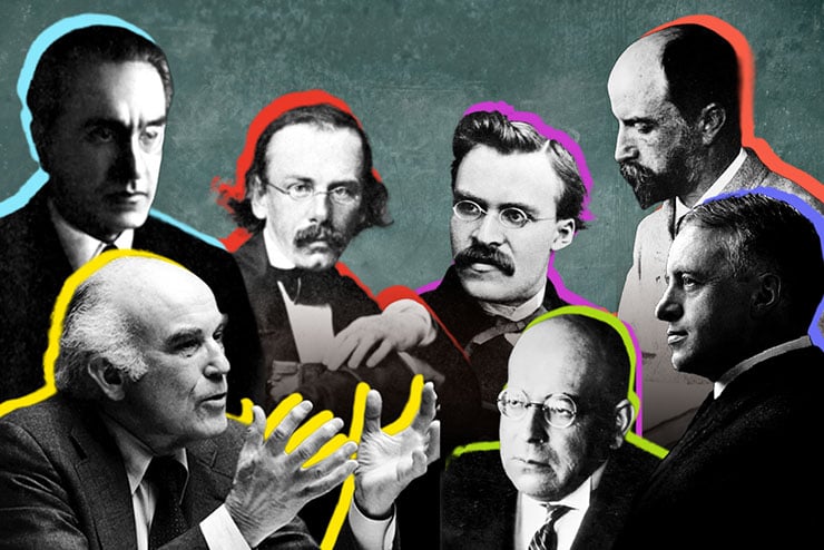Alexis de Tocqueville, Russell Kirk, Robert Nisbet, Julius Evola, Friedrich Nietzsche, Oswald Spengler,