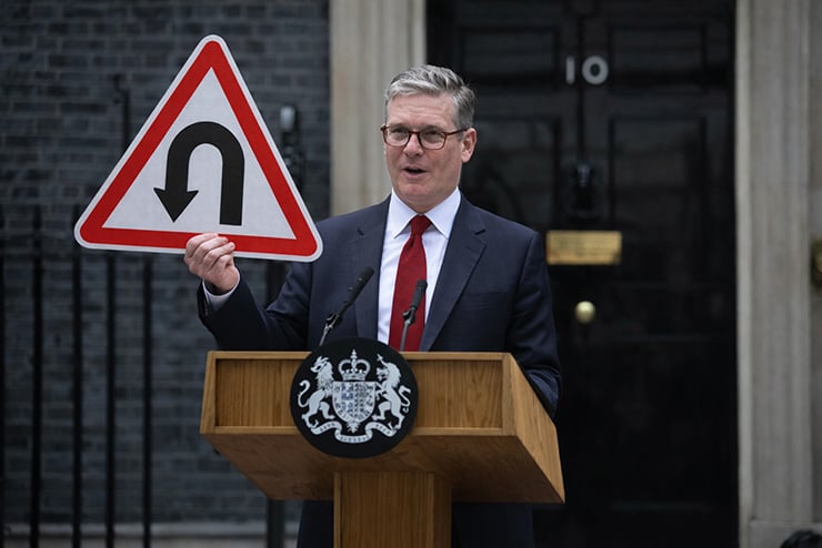 immigration, national ID cards, Overton Window, Western leaders, Rishi Sunak, Boris Johnson, UK politics, Tony Blair, U-turns, Island of Strangers, Keir Starmer,