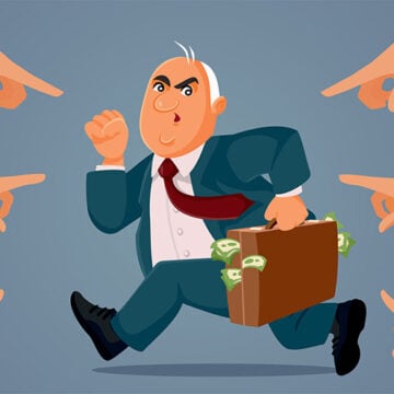 Hands Pointing to a Corrupt Politician Running with the Money From Rock to Tech, Talent Flees Taxes