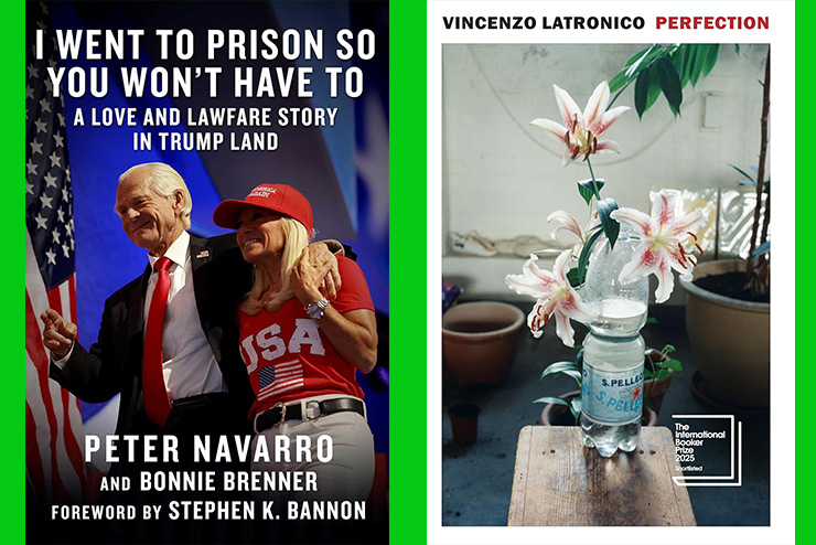 Vincenzo Latronico, Peter Navarro, I Went to Prison So You Wouldn’t Have To: A Love and Lawfare Story in Trumpland, Perfection,