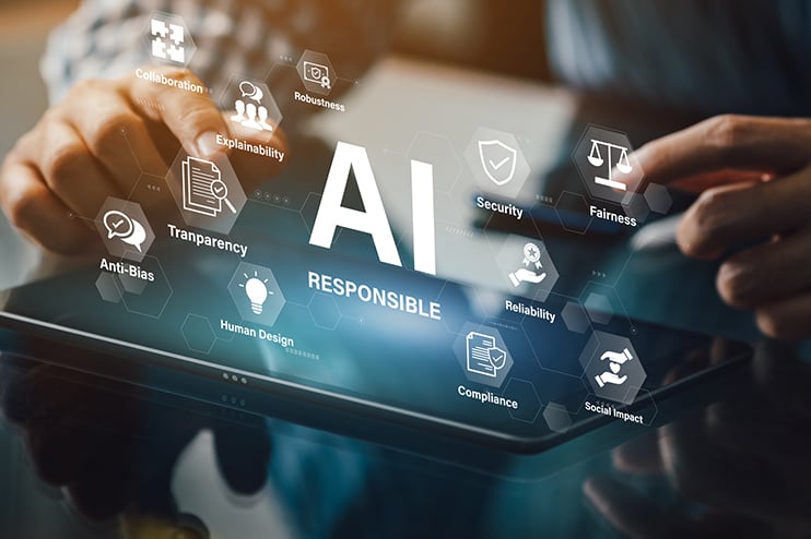 Responsible AI concept with ethical principles transparency and social impact in technology Trump, Anthropic, and What We Should Fear from AI