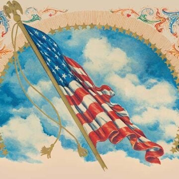 American flag image from the 1940s American citizenship, Trump v. Barbara, United States v. Wong Kim Ark, Elk v. Wilkins, The Civil Rights Act of 1866, Jacob Howard, 14th Amendment, the Civil War, Civil Rights act,