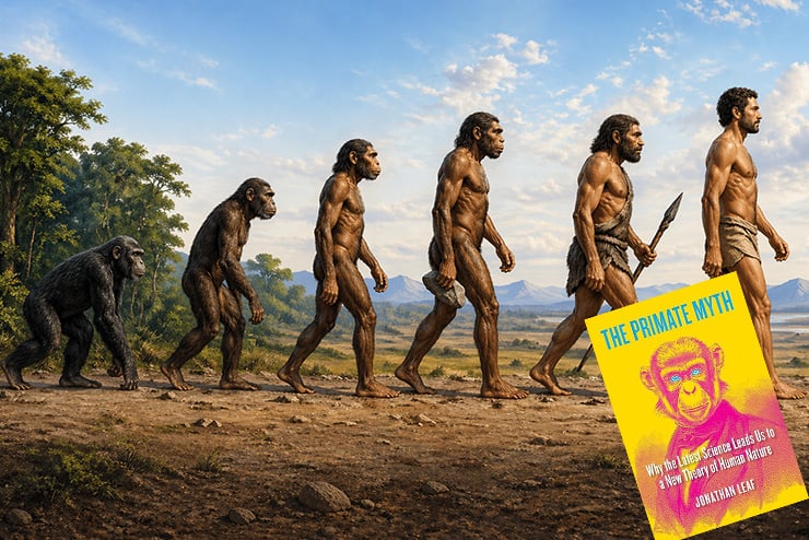 Chimpanzee Politics, Frans de Waal, Leonardo DiCaprio, Prince William, Sir David Attenborough, DNA, Peter Singer, Richard Dawkins, The Naked Ape, National Geographic, Almost Human, 2001: A Space Odyssey, King Kong, Tarzan, Planet of the Apes, Sapiens, Australopithecus, Neanderthal, David Greybeard, The Primate Myth, Tanzania,