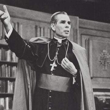 philosophy, Sainthood, integralism, Catholic, Americanism, America, inalienable rights, Declaration of Independence, social contract, Americanism, patriotism, Fulton Sheen, televangelist,