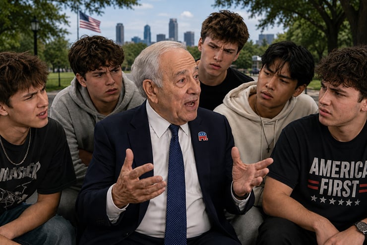 Generational divide Israel lobby, interest rates, housing, Ed Markey, Rashida Tlaib, Older Republicans, Miriam Adelson, Thomas Massie, generational divide, Zoomers, Boomers, Kentucky, GOP, Republican party,