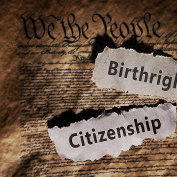 Birthright Citizenship newspaper headlines on the US Constitution -- 14th amendment immigration law Citizenship Cannot Be a Souvenir