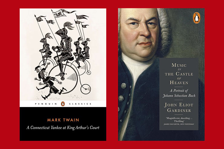 What We Are Reading 2026 Heinrich Müller, John Eliot Gardiner, Ron Chernow, Morte D’Arthur, The Mysterious Stranger, Bach, Mark Twain, A Connecticut Yankee in King Arthur’s Court,