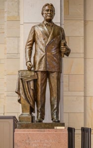 Statue of William Edgar Borah in the U.S. Capitol Visitor Center's Emancipation Hall.
